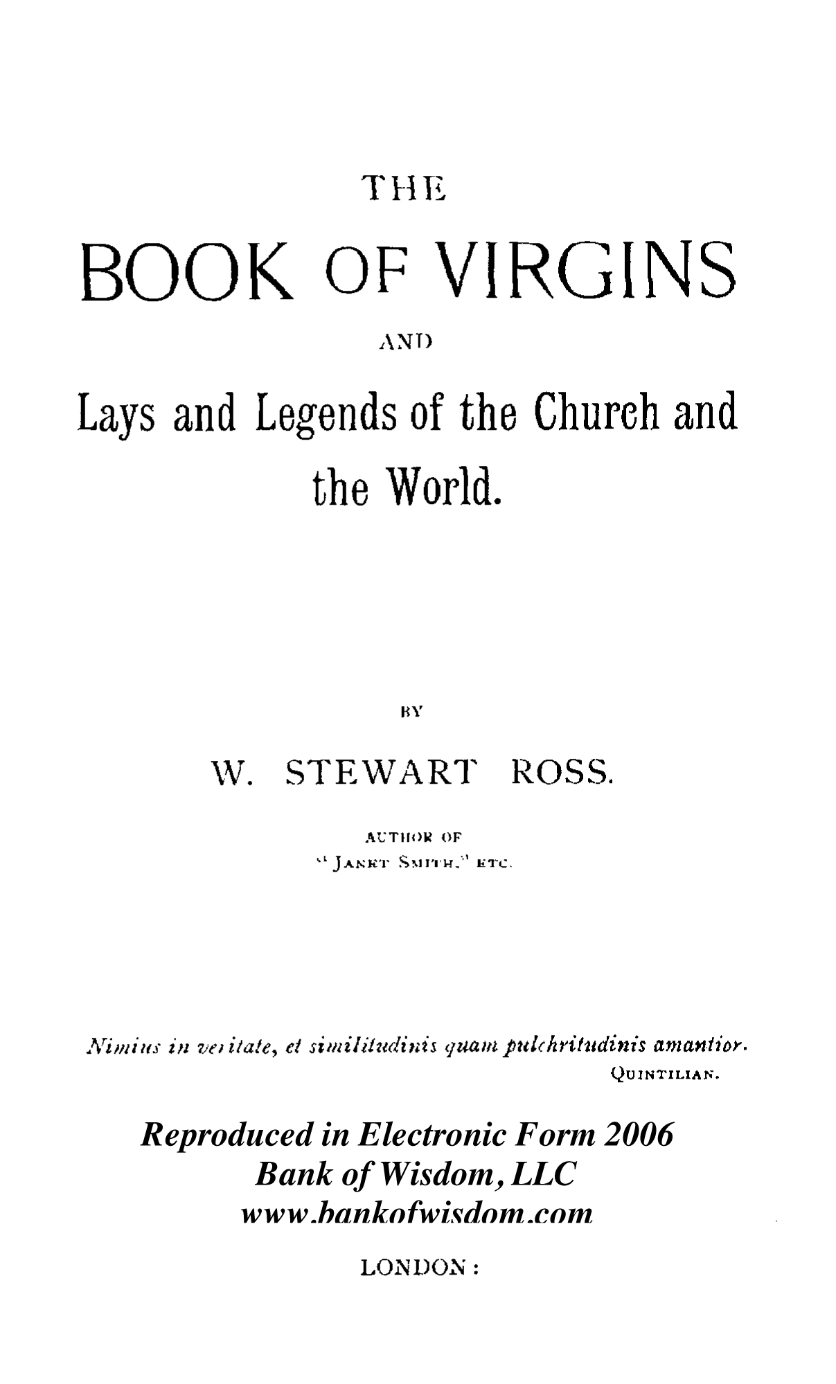 (image for) The book of Virgins